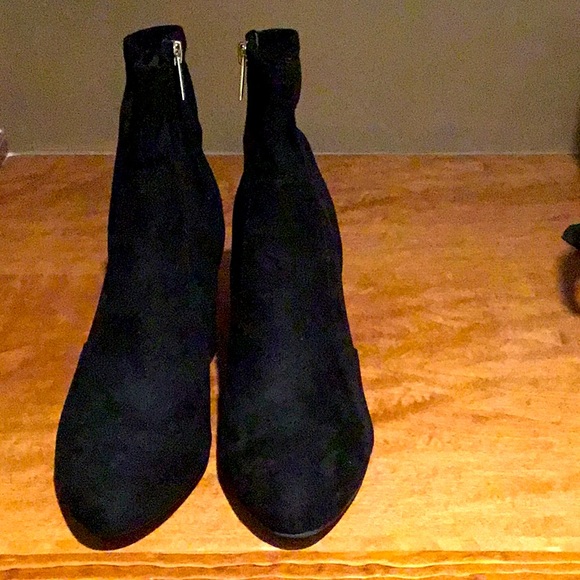 Unisa Black Fabric Ankle Boots - Picture 2 of 14